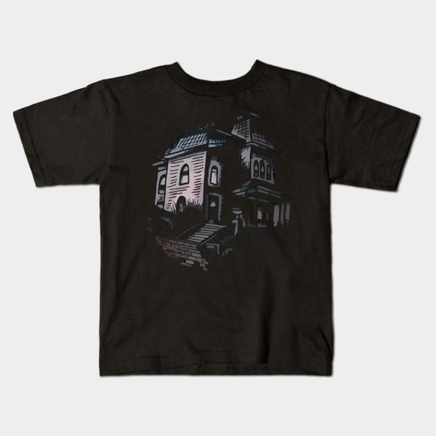 Bates Motel house Kids T-Shirt by Yolanda84